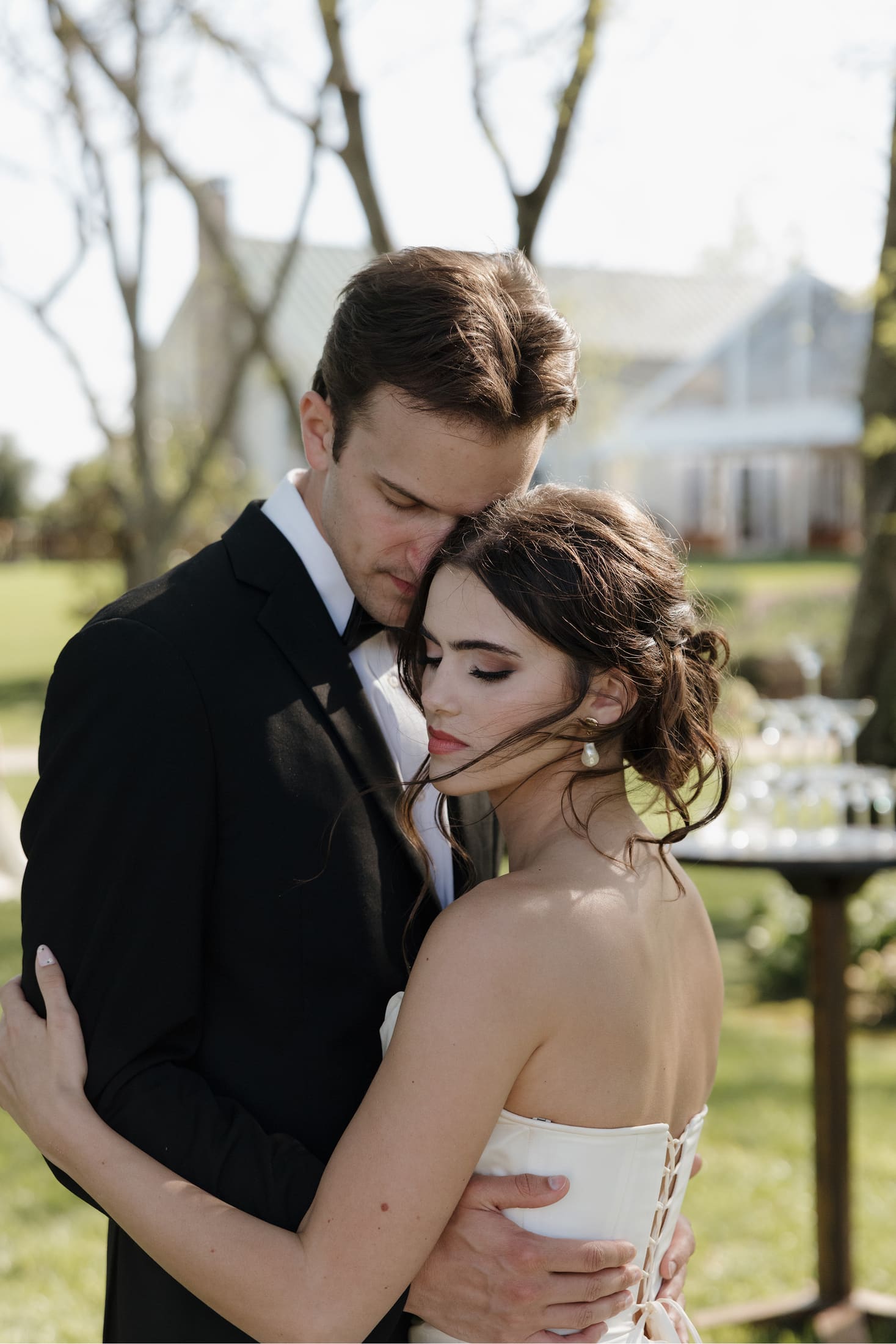 Wedding hair and makeup detail