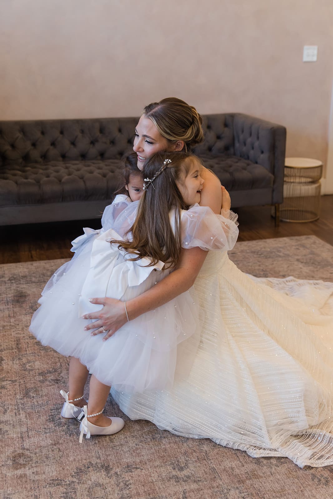 On-site wedding morning hair and makeup